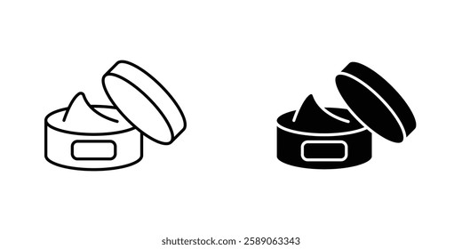 Cream icons thin line illustrations designs