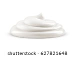 Cream isolated on white background
