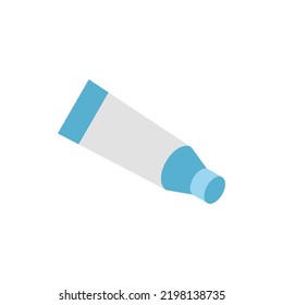 Icono isométrico de crema. ilustración vectorial