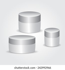 cream jar, cream container 