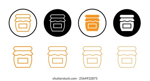 Cream jar icon web design in vector