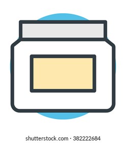 Cream Jar Vector Icon