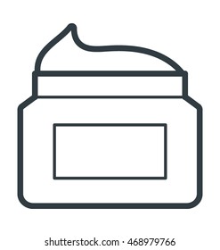 Cream Jar Vector Icon