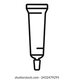 Cream korean tube icon outline vector. Face mask. Skin beauty care