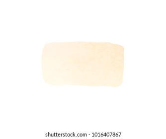 Cream Light Yellow Watercolor Vector Background For Text And Logo. Color Like Light Ocher, Sand Dollar, Mimosa