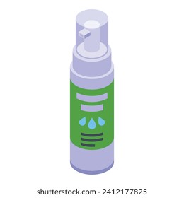 Cream lotion bottle icon isometric vector. Sensitive treatment. Remedy tissue