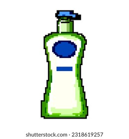 cream lotion game pixel art retro vector. bit cream lotion. old vintage illustration