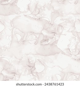 Cream Marble Pattern. Light Pastel Texture. Light Marble Background. Beige Soft Paint. Cream Water Color Background. Brown Gradient Watercolor. Brown Alcohol Ink Repeat Slate. Vector Seamless Painting