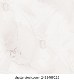 Cream Marble Texture. Beige Alcohol Ink Repeat Paint. Beige Gradient Background. Beige Pastel Granite. Brown Marble Watercolor. Light Pale Stone. Cream Water Color Background. Vector Abstract Painting