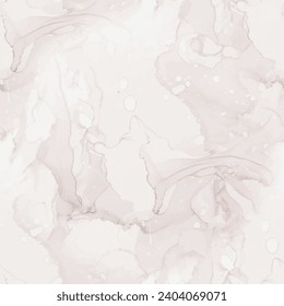 Textura de Mármol Crema. Piedra de salpicaduras de color de agua clara. Fondo de la tinta de alcohol marrón. Watercolor Abstracto Marrón. Esplash de vectores Beige. Fondo De Mármol Ligero. Pizarra Beige-Pale. Plantilla abstracta moderna