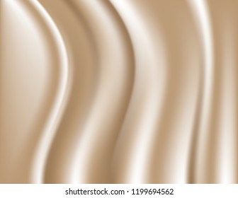 Cream material folds