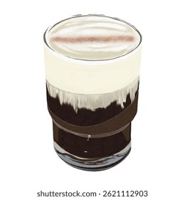 Cream mocha cinnamon cafe latte coffee drink dessert