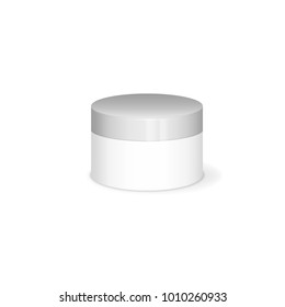 Cream mochup, vector 3D concept on white background