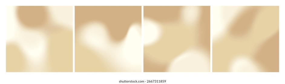 Cremeneutrale Farbverlauf-Hintergründe. Braun, Elfenbein und Tan Farbkorrektur Bg. Weiche Pastellnude und beige abstrakte Textur.