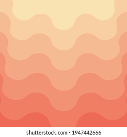 Creme-orangefarbener Farbverlauf-Hintergrund. Organische Form. Abstrakter Hintergrund. Geometrische Vektorelemente für Hintergrundabdeckungsvorlagen, Muster. Creme und rosafarbener Hintergrund. Creme und orangefarbene Tapete.