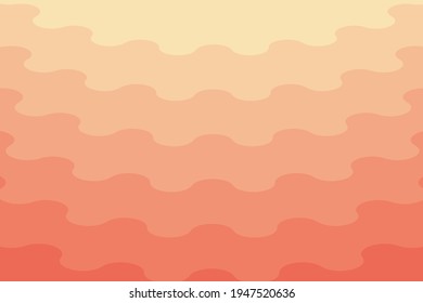 Cream orange gradient background. Organic shape. Abstract background. Vector geometric elements. Cream and orange wave background. Cream and orange wallpaper.