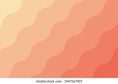 Cream orange gradient background. Organic shape. Abstract background. Vector geometric elements. Cream and orange wave background. Cream and orange wallpaper.