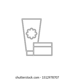 cream outline icon. Element of spa for mobile concept and web apps icon. Outline, thin line icon for website design and development, app development