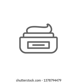 cream outline icon. Elements of Beauty and Cosmetics illustration icon. Signs and symbols can be used for web, logo, mobile app, UI, UX