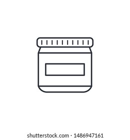 Cream Outline Icon Vector Illustration Eps