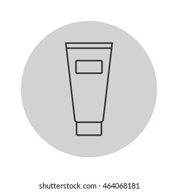 Cream outline vector icon illustration 