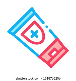 Cream Package Icon Vector. Outline Cream Package Sign. Color Isolated Contour Symbol Illustration