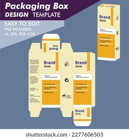 cream packaging, Acne cream, design template Beauty product package, Custom Acne Cream Boxes 2 1 2023