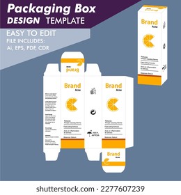 cream packaging, Acne cream, design template Beauty product package, Custom Acne Cream Boxes 6 1 2023