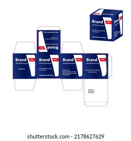Cream Packaging Box design Moisturizing Dry and Sensitive Skin 