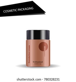 Cream packaging. Vector illustration.
