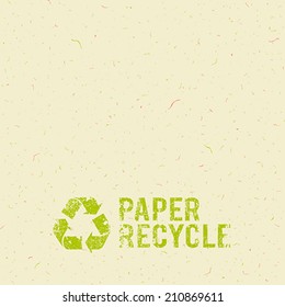 Cream Paper recycle design background, vector illustration
