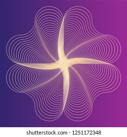 Cream pattern on purple background
