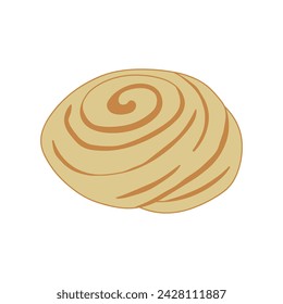 cream puff icon Cartoon Vector illustration Isolated on White Background