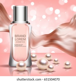 Cream. Realistic. Cosmetics. Abstract background. For your design.