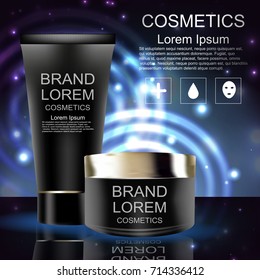Creme. Realistisch. Kosmetik. Abstrakter Hintergrund. Für Ihr Design.