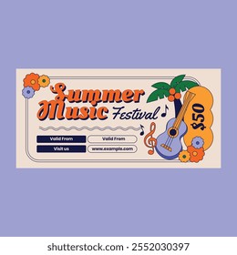 Cream Retro Summer Music Festival Voucher