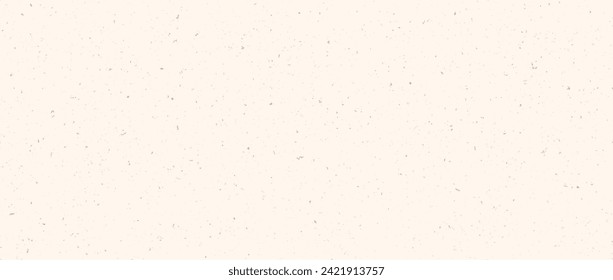 Cream seamless grain paper texture. Vintage ecru background with dots, speckles, specks, flecks, particles. Light craft repeating wallpaper. Natural beige grunge surface background. Vector backdrop