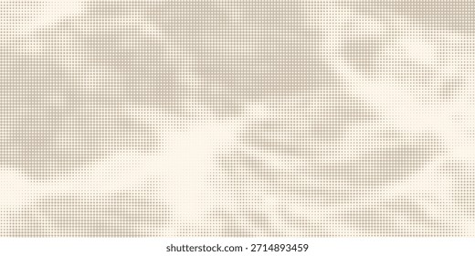 Creme nahtlose Kornpapiertextur. Vintage-Ecru-Hintergrund mit Punkten, Flecken, Flecken, Teilchen. Hellbraune Handwerk wiederholende Tapete. Natürliche beige Grunge-Oberflächenstruktur. Vektorhintergrund