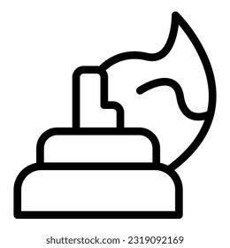 Cream shave icon outline vector. Face product. Man gel