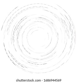 Cream smudge, smear abstract spiral design element. Swirl, twirl shape. Volute, helix, cochlear illustration