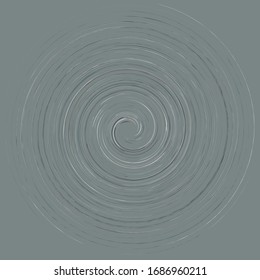 Cream smudge, smear abstract spiral design element. Swirl, twirl shape. Volute, helix, cochlear illustration