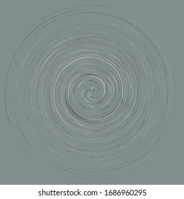 Cream smudge, smear abstract spiral design element. Swirl, twirl shape. Volute, helix, cochlear illustration
