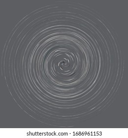 Cream smudge, smear abstract spiral design element. Swirl, twirl shape. Volute, helix, cochlear illustration