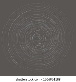 Cream smudge, smear abstract spiral design element. Swirl, twirl shape. Volute, helix, cochlear illustration
