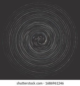 Cream smudge, smear abstract spiral design element. Swirl, twirl shape. Volute, helix, cochlear illustration