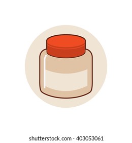 Cream. Spa emblems or elements. Spa Objects