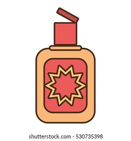 cream sun blocker beach icon vector illustration eps 10