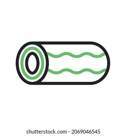 Cream swiss roll icon vector image. Can also be used for Physical Fitness. Suitable for mobile apps, web apps and print media.