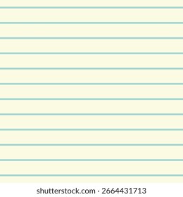 Cream and teal medium horizontal stripe seamless pattern background