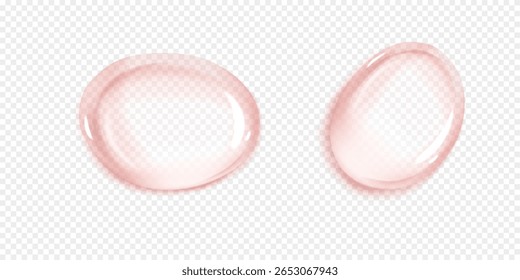 Cream texture stroke isolated on transparent background. Facial creme, foam, gel or body lotion skincare icon. Vector face cream cosmetic product smear swatch.